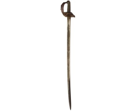 A VICTORIAN CAVALRY OFFICER'S SWORD TO THE 10TH HUSSARS, 89cm slightly curved blade by Wilkinson, no serial no., etched with 