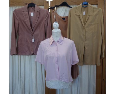 A LADY'S CORD SINGLE BREASTED JACKET and a collection of vintage clothing (as lotted)