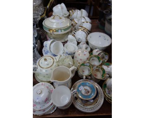 TWELVE PARAGON "HAMILTON" POTTERY CANS AND SAUCERS and a further collection of decorative ceramics