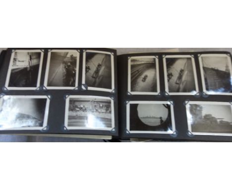 A VINTAGE PHOTOGRAPH ALBUM containing photos taken aboard 'HMS Renown' circa 1930s/40s