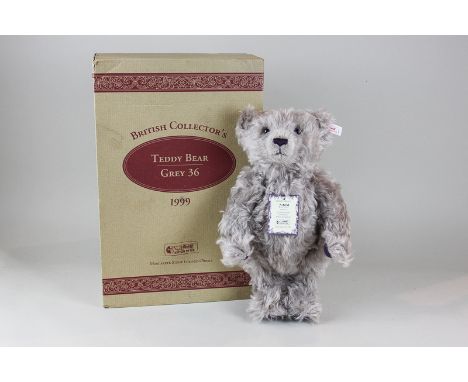 A Steiff Teddy bear 1999, limited edition 2259/3000 in grey 36 colouring, with growler, in original box with certificate