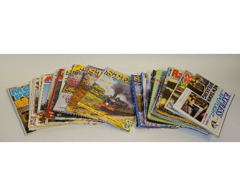 A collection of vintage train and railway magazines, to include Hornby toy railway magazines, World of Trains, train guides a