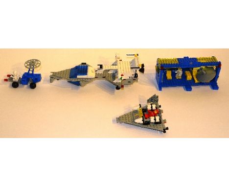 A Lego toy space station, no.6970, circa 1980, with instruction manual, to include space station accessories truck 6880, spac