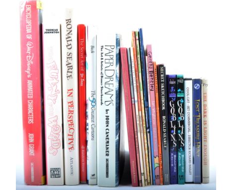 A collection of art &amp; animation books for adults &amp; children. Books are: 1. Th Secret Art of Dr Seuss. 2. Ronald Searl