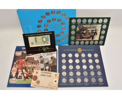 A SHELL AND ESSO COLLECTIONS OF FOOTBALL, CARS, to include 20x Historic cars, FA Cup Centenary 1872-1972 30 x FA Cup Winners 