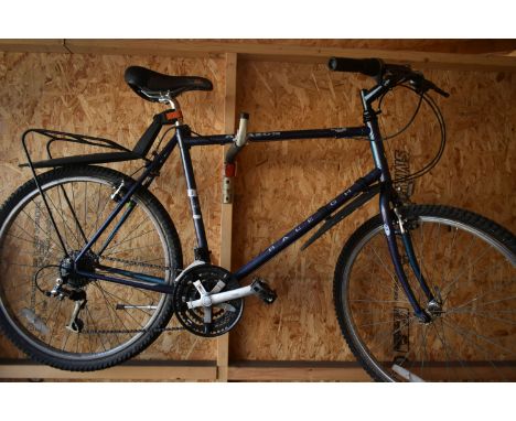 A RALEIGH PURPLE GENTS BIKE, with a 21   frame