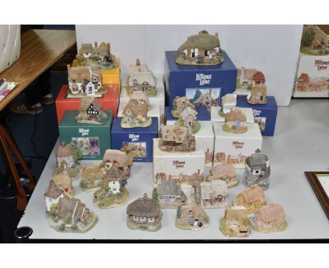 A COLLECTION OF THIRTY LILLIPUT LANE SCULPTURES, comprising thirteen sculptures from the south east region included, Orchard 