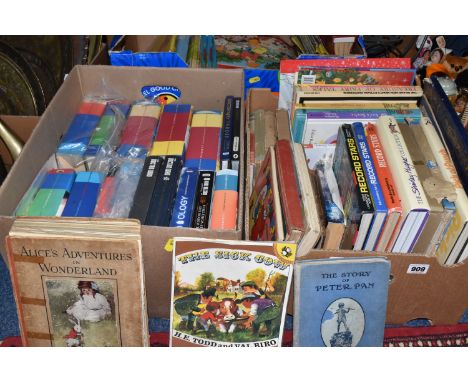 THREE BOXES OF CHILDREN'S BOOKS &amp; MAGAZINES containing over fifty book titles and a quantity of Disneyland magazines, boo