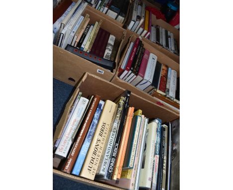 FIVE BOXES OF BOOKS containing approximately 112 miscellaneous titles in hardback format to include History Of the Great West