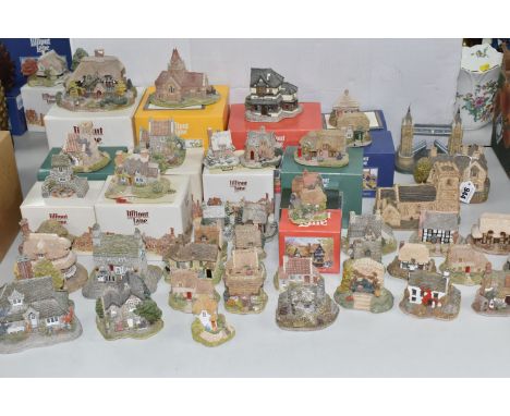 A COLLECTION OF FORTY-TWO LILLIPUT LANE SCULPTURES, comprising seven from the north region, to include Wedding Bells, Runswic