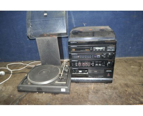 A DUAL 505-2 TURNTABLE, with an Ortofon 10 cartridge fitted (no drive belt, motor not tested, needle tracks record but output