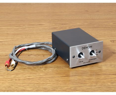 A Denon AU-320 Step-Up Transformer for moving coil turntable cartridges - untested