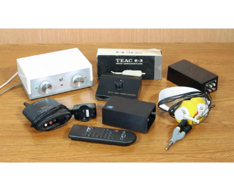 A quantity of hi-fi stereo accessories, interconnect cables, speaker wire etc. (two boxes)&nbsp;