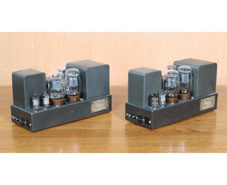 Two The Quad II Amplifier mono block valve amps - serial numbers 18264 and 27138, no cables, untested.