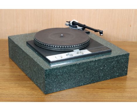 A Garrard Model 401 turntable record player - appears to have been professionally restored to a high standard, fitted with an