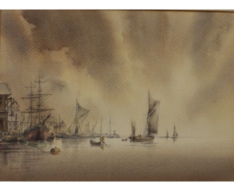 George Allen (British, 1919-1993) seascape in watercolour, signed (l.l.) 26.5 x 36.5 cm Frame 44 x 54 cm
