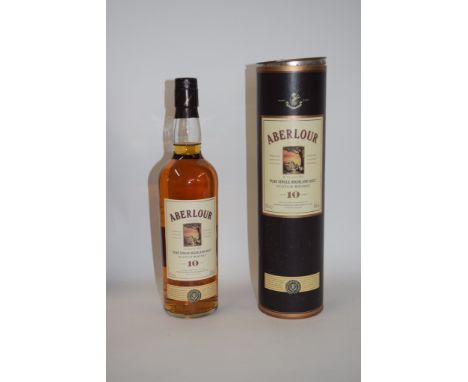 One bottle Aberlour Pure Single Highland Malt Scotch Whisky, 10yo, 70cl, 43% vol in tube
