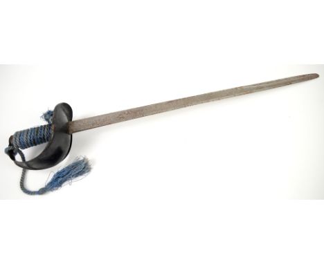 Naval cutlass, 1889 pattern, by Wilkinson Sword Company, London, dated 91,  69 cm blade.    