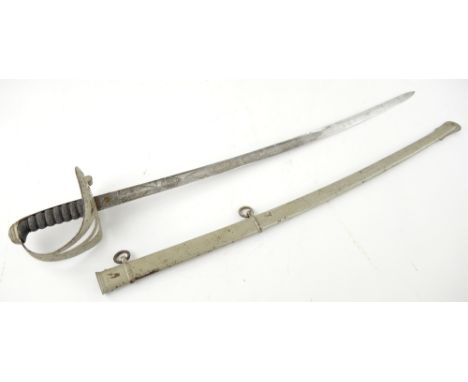 1827 pattern sword of the Somersetshire Vol Rifles, slightly curved, fullered blade 33, by Marshall &amp; Lord, Bath, etched 