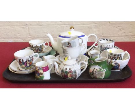 Collection of Welsh costume ceramics. Also a Ringtons 1907-2007 teapot Condition report: see terms and conditions