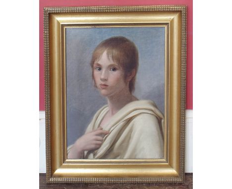19th century french school David portrait, oil on canvas Condition report: see terms and conditions