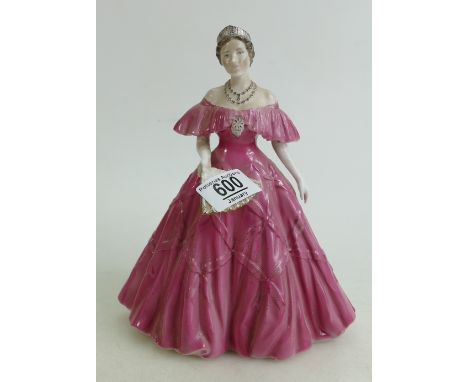 Royal Worcester figure Queen Elizabeth, Queen mother: limited edition for Compton &amp; Woodhouse. 