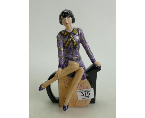 Peggy Davies ' Clarice Teatime' figurine: Artist colourway by m Jackson. 1 of 1 made 