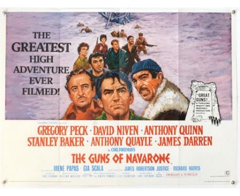 40+ British Quad film posters including Life of Brian / Airplane, The Guns of Navarone, Mash, Blazing Saddles / The Holy Grai