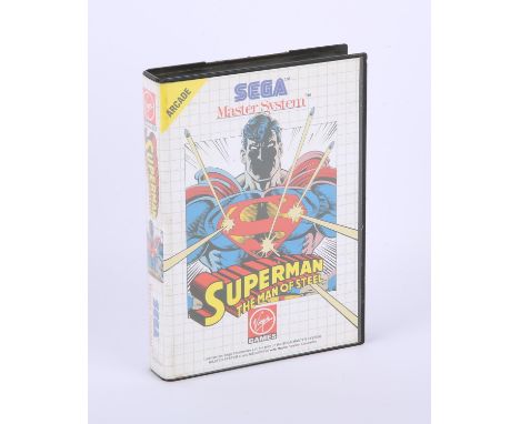 Superman The Man of Steel - Sega Master System - Complete in Box. This lot features The Superman Man of Steel game complete i