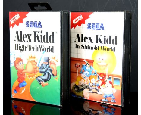 Alex Kidd in Shinobi World & Alex Kidd in High-Tech World - Sega Master System. This lot contains the two games for the Sega 