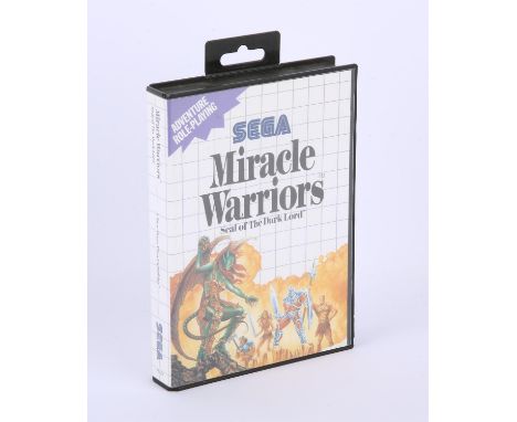 Miracle Warriors- Sega Master System - Complete in Box. This lot features Miracle Warriors complete in box with its original 