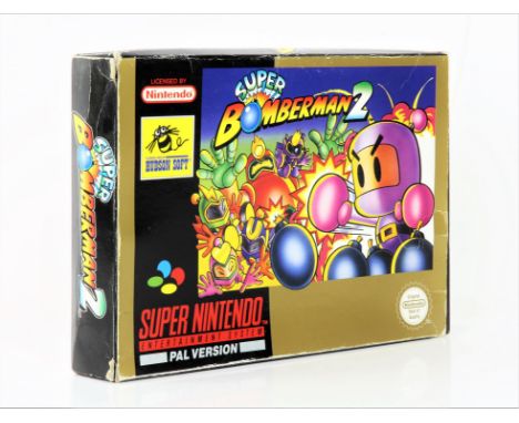 Super Bomberman 2 SNES - Boxed. This lot contains a complete in box edition of Super Bomberman for the Super Nintendo Enterta