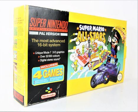 Super Nintendo Console - SNES - Mario All Stars console - Boxed. This lot contains Nintendo's 16-Bit system boxed with a copy