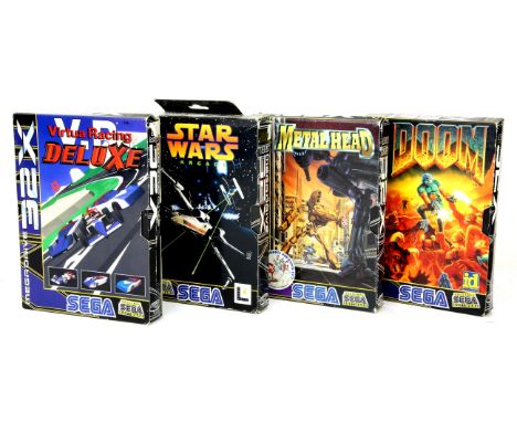 Sega 32X Games bundle This lot contains the following 32X games: Virtua Racing DeluxeStar Wars ArcadeDoomMetal HeadAll of the