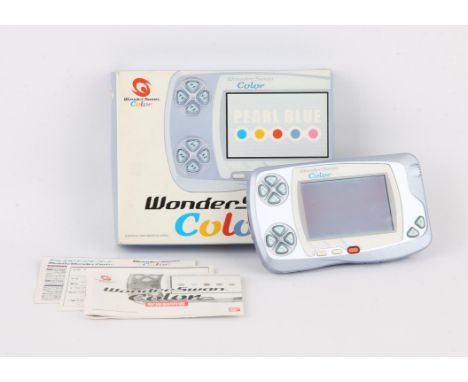 BAN-DAI Wonderswan Colour- Pearl Blue Console -  Boxed. The Wonderswan is a Japanese exclusive handheld from BAN-DAI. This ha