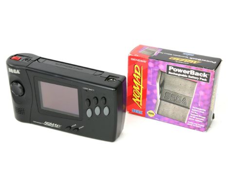 Sega Nomad Handheld Console MK-6100 & Power Bank.  This lot contains a working Sega Nomad handheld console. This system allow