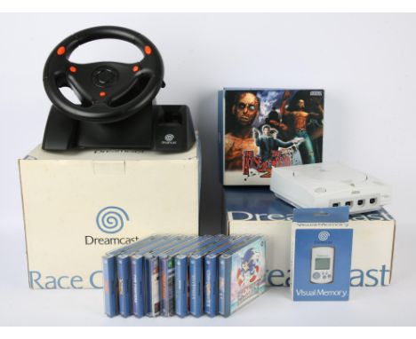 Sega Dreamcast Collection. This lot includes a fully tested and boxed Sega Dreamcast, the console is in excellent condition a