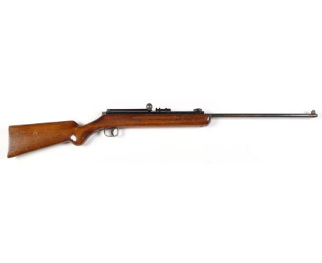 A Kurt Muller 4.5mm. repeating BB rifle, with 16in. barrel, hopper magazine and over lever action, mauser flag safety, serial