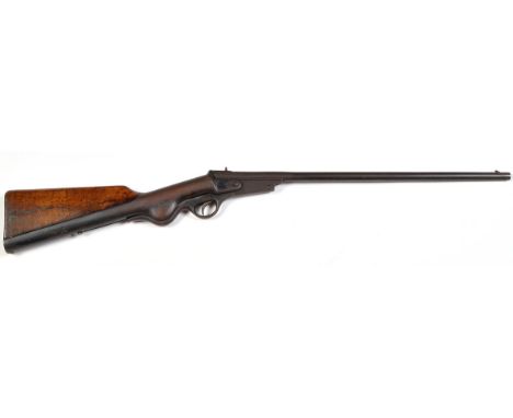 A Britannia 1st model 1903-1905 break action rifle, serial no. 95, the steel stock containing the compression spring and fitt