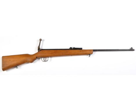 A Czech Model VZ35 Sporter repeater 4.4mm BB air gun, ratchet rear sight and magazine hopper, the cylinder bearing inscriptio