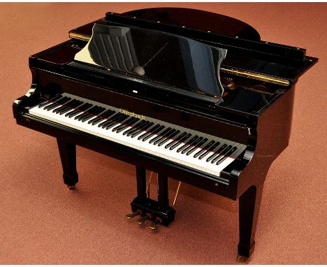 An Offenbach baby grand piano in black lacquered case, retailed through Tynedale Piano Company, no. G026069, model PG-1, 54 x