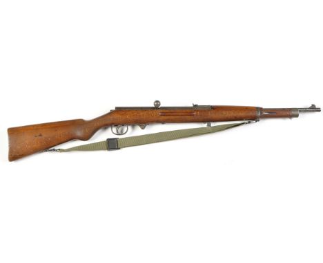 A Haenel model 33 junior BB military style repeating air rifle, Schmeisser's patent, with full stock, complete with swivels a