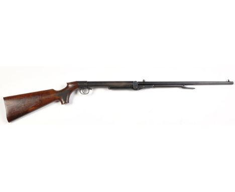 A BSA Improved Model D rifle .177 cal., Lincoln Jeffries' patent, 8760/04, with tap loading and under lever compression fitte