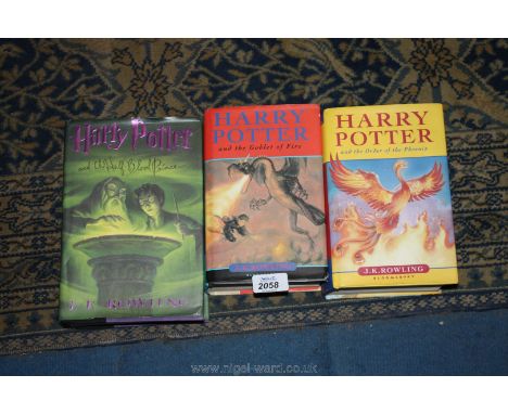 Two first edition Harry Potter 'Goblet of Fire' and 'The Order of the Phoenix' along with an American first edition 'Harry Po