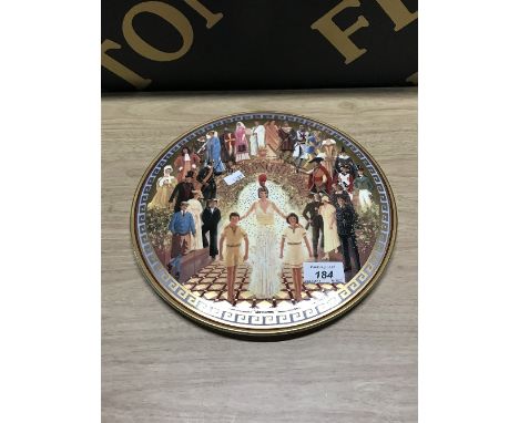ROYAL WORCESTER LIMITED EDITION 'HAPPY AND GLORIOUS' PLATE NO. 1076