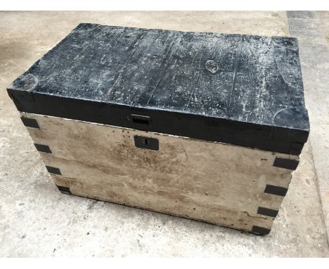 A timber trunk 1050 mm by 610 mm by 660 mm