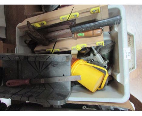 Box of miscellaneous tools