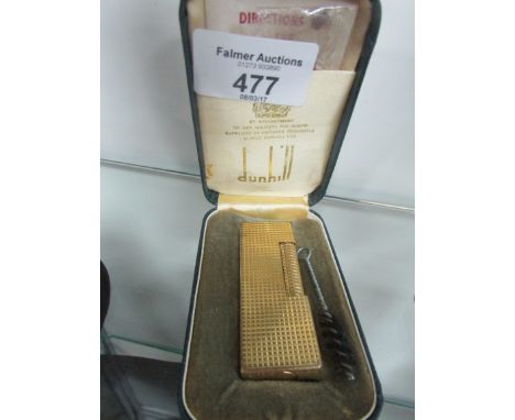 Gold plated Dunhill lighter