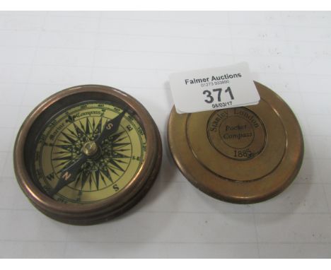 Stanley brass pocket compass