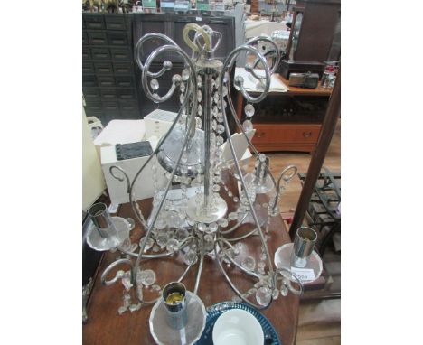 5 branch metal ceiling light